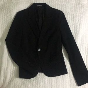 Express black suit jacket blazer size 4, like new